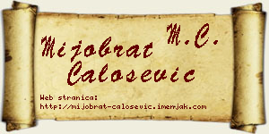 Mijobrat Čalošević vizit kartica